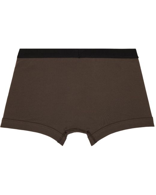 Tom Ford Black Brown Classic Fit Boxer Briefs for men