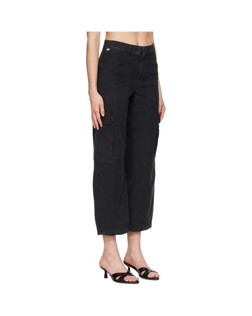 Citizens of Humanity Black Thassos Twisted Seam Utility Trousers
