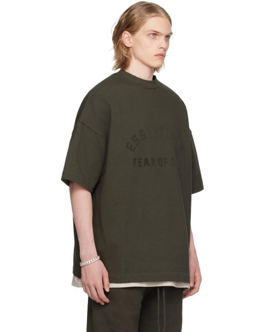 Fear Of God Black Crewneck T-Shirt for men