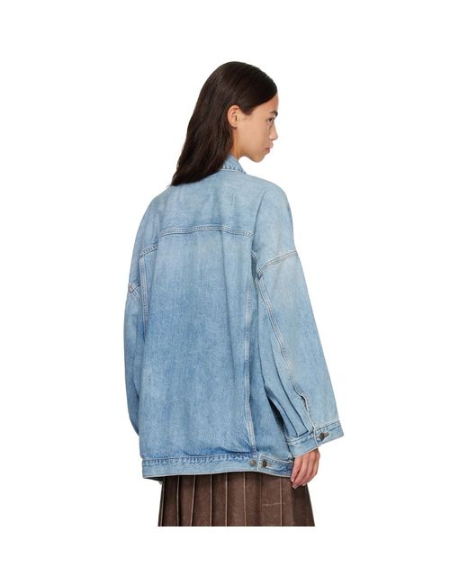 DIESEL Blue Oversized Workwear Denim Jacket