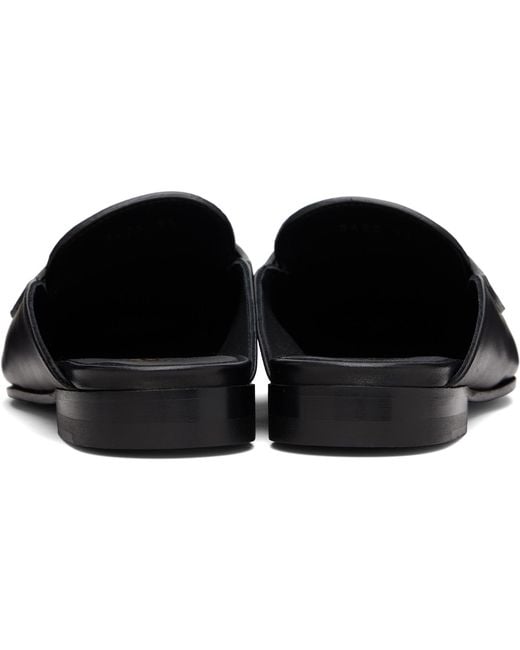 Versace Black Medusa Leather Loafers