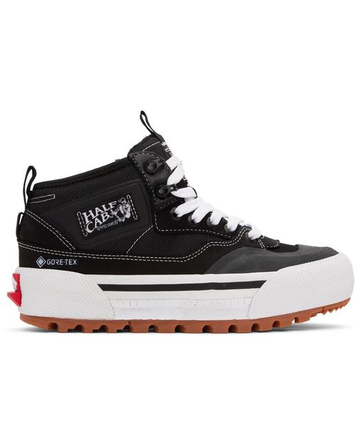 メンズ Vans ブラック＆ホワイト Half Cab Gore-Tex Mte-3 スニーカー Black