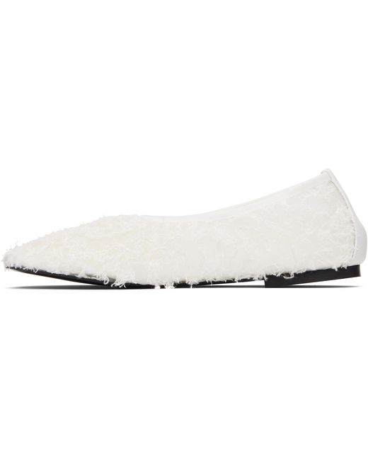 Proenza Schouler Black Glove Lace Ballerina Flats