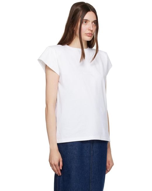 Magda Butrym White Padded T-shirt