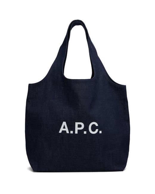 A.P.C. Blue Ninon Tote for men