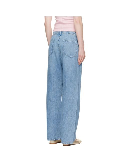 Rag & Bone Blue Phoebe Denim Beach Jeans