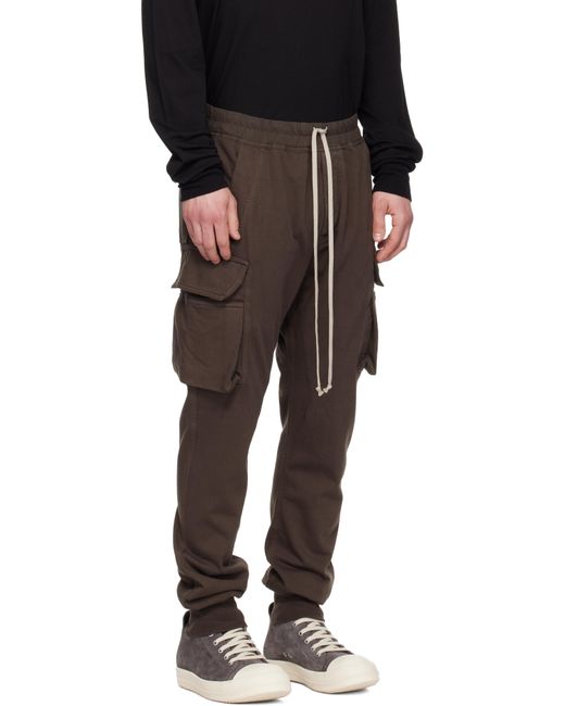 Rick Owens メンズ ブラック グレー Temple Mastodon Cut カーゴパンツ 