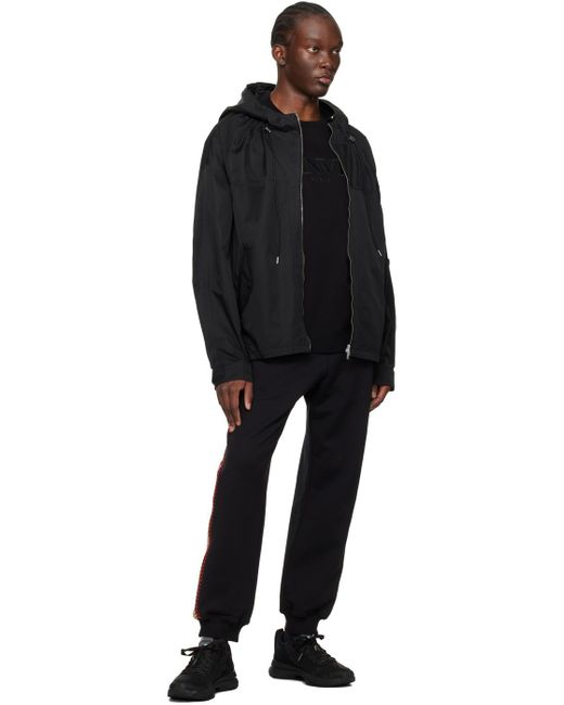 Lanvin Black Hooded Jacket for men