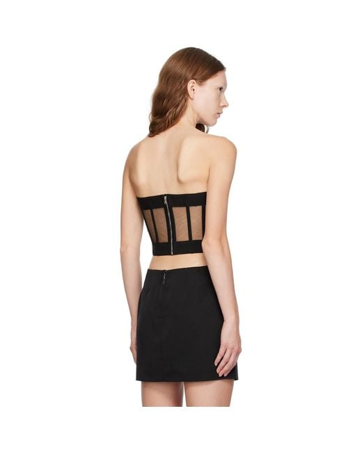 Dolce & Gabbana Dolce&gabbana Black Straight Neck Corset