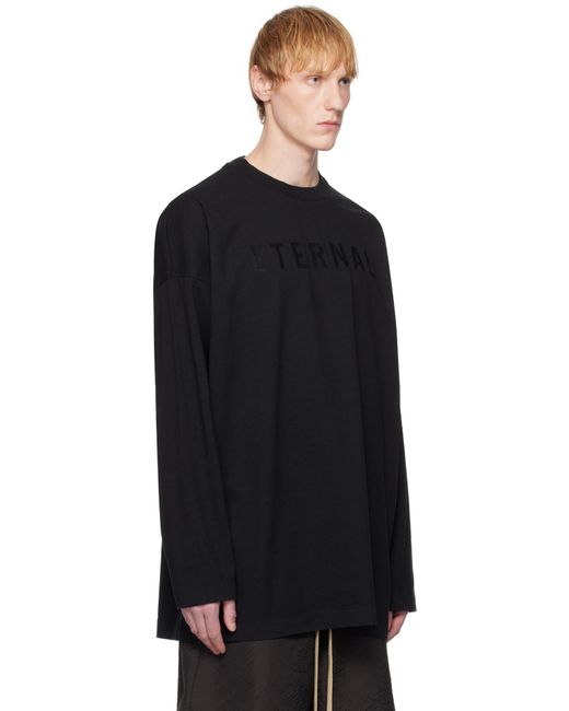 Fear Of God Black 'Eternal' Long Sleeve T-Shirt for men
