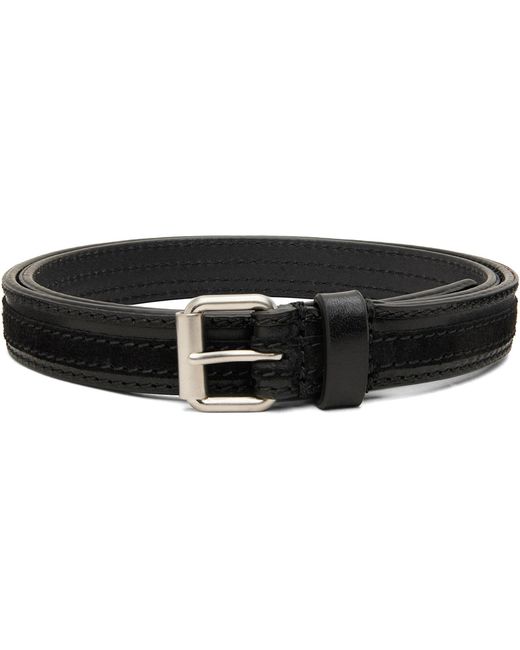 Dries Van Noten Black Pin-Buckle Belt for men
