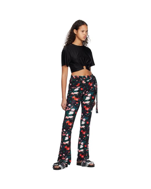 Rabanne Blue Black Printed Trousers