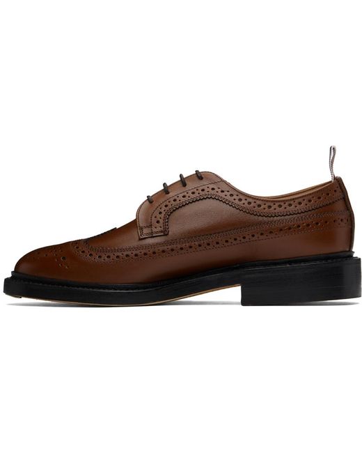Thom e chaussures oxford de style brogue brunes à embout prolongé Thom Browne pour homme en coloris Black