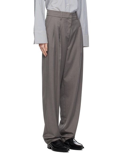 REMAIN Birger Christensen Gray Suiting Trousers