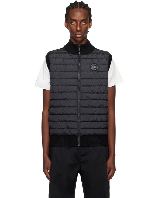 Canada Goose Men's Black Label' Hybridge Knit Down Vest