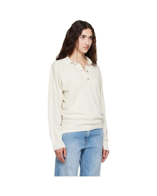 Calvin Klein White Off- Helga Polo