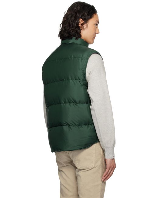 Visvim Green Karluk Down Vest for men