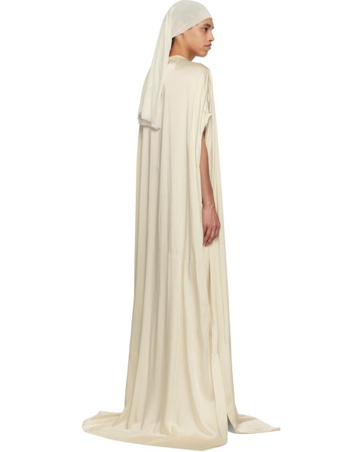 Rick Owens Natural Off- Hollywood Tommy Gown Maxi Dress for men