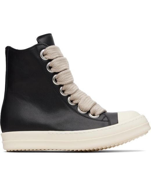 Rick Owens Black Concordians Jumbolace Sneakers