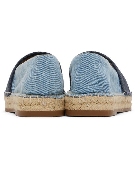Chloé キッズ｜ブルー Woody フラット エスパドリーユ Blue