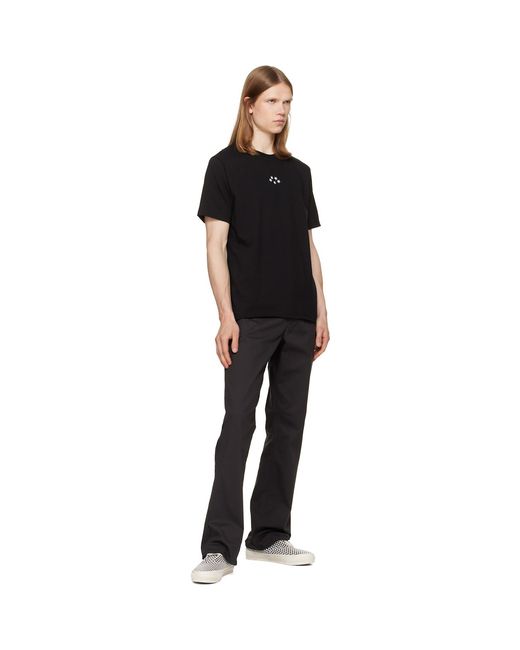JKEEFER Black Five Stars T-Shirt for men