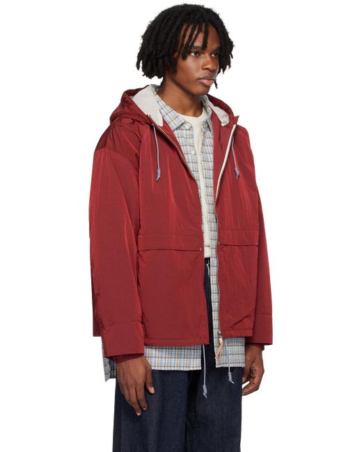 Nanamica Zip-up Parka in Red for Men | Lyst