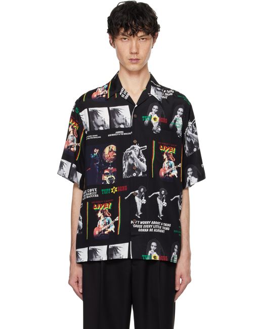 Wacko Maria Black Bob Marley Shirt for men