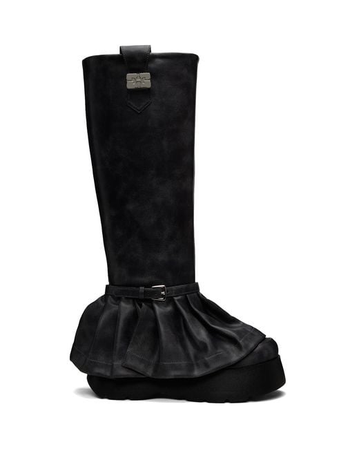Ganni Black Kat Tall Boots