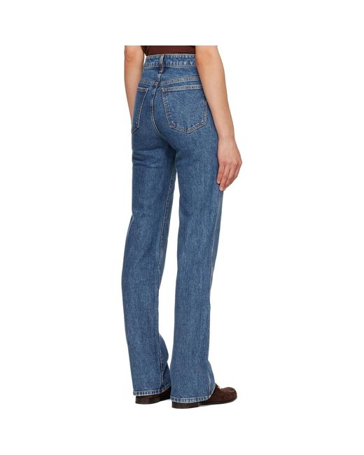 Khaite Blue Danielle Stretch Jeans