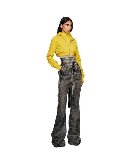 Rick Owens Black Concordians Dirt Bolan Jeans