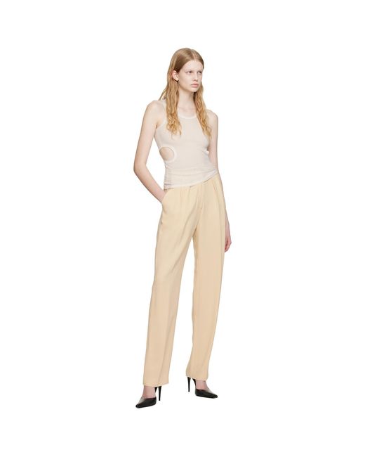 Maiden Name Natural Lila Trousers