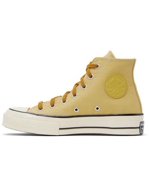 Converse Black Yellow Chuck 70 Utility Sneakers for men
