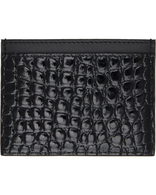 Vivienne Westwood Black Flat Card Holder for men
