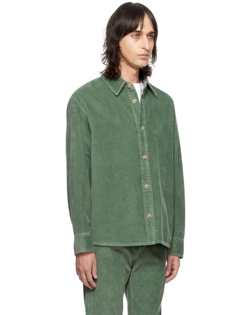 A.P.C. . Green Bobby Shirt for men
