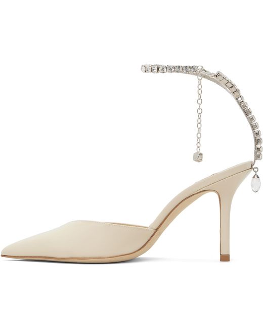 Jimmy Choo Metallic Off- Saeda 85 Heels