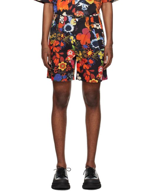 Moschino Multicolored Floral Shorts for men