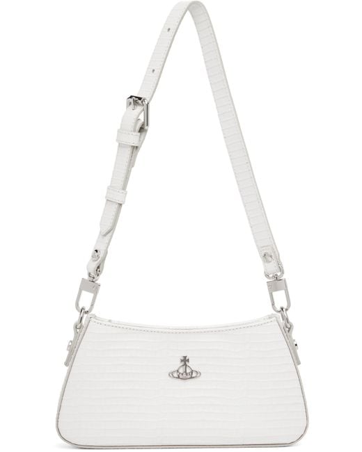 Vivienne Westwood White Tasha Shoulder Phone Bag