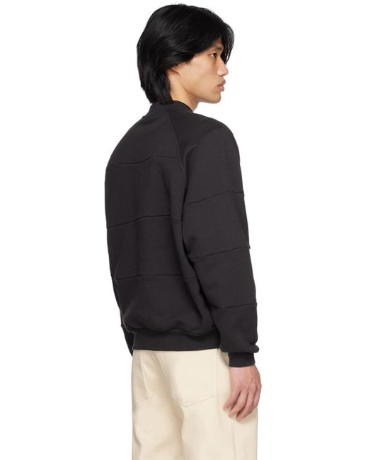 Sunnei Black Cuts Sweatshirt for men
