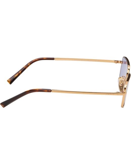 Prada Blue Rectangular Sunglasses for men