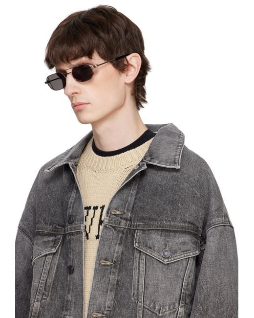 メンズ Off-White c/o Virgil Abloh ゴールド Lynn サングラス Black