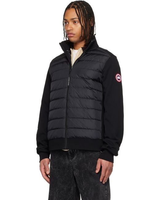 Canada Goose Black Hybridge Huron Full-Zip Down Jacket for men