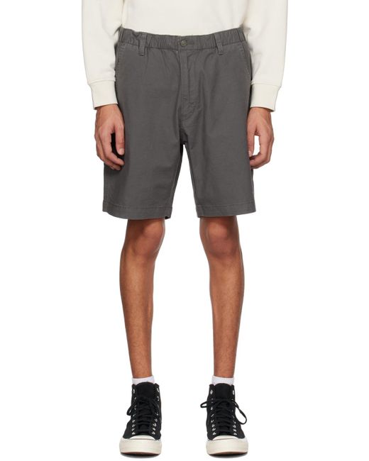 Levi's Black Gray Xx Chino Ez Shorts for men