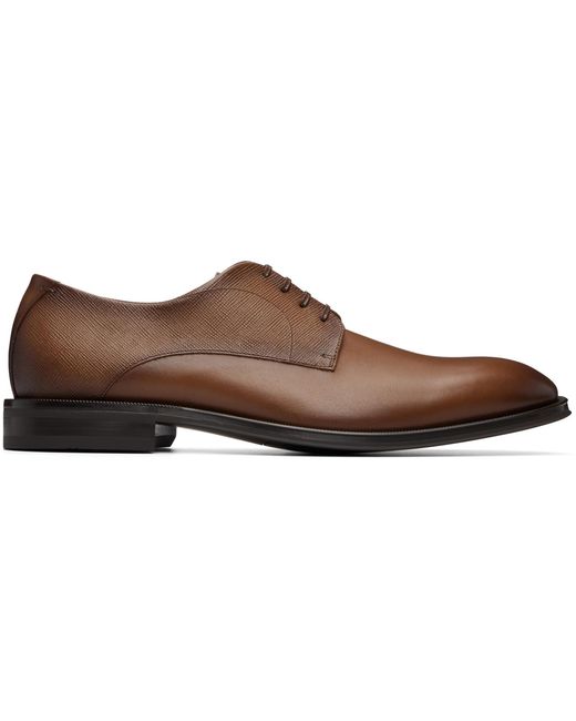 Boss Black Textured & Smooth Leather Derbys for men