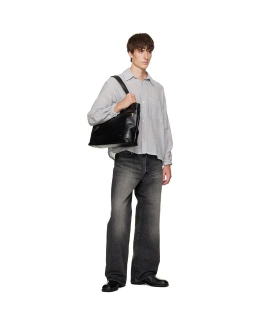 Master Piece Black Gloss Briefcase for men