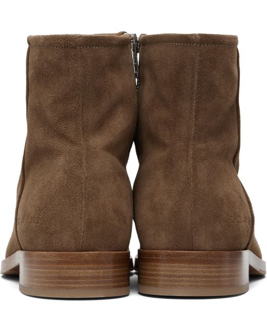 Bottes Brun Clair En Suède À Glissière Common Projects pour homme en coloris Brown