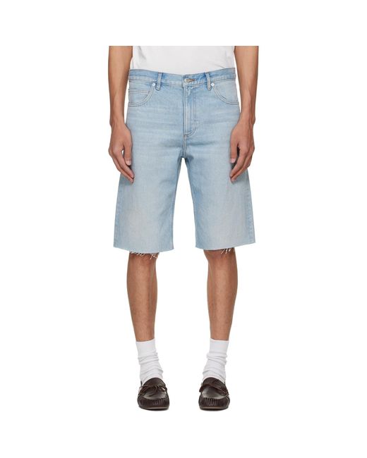 A.P.C. Blue Sam Denim Bermuda Shorts for men