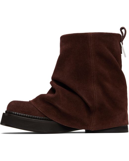 The Attico Brown Mini Robin Combat Boots