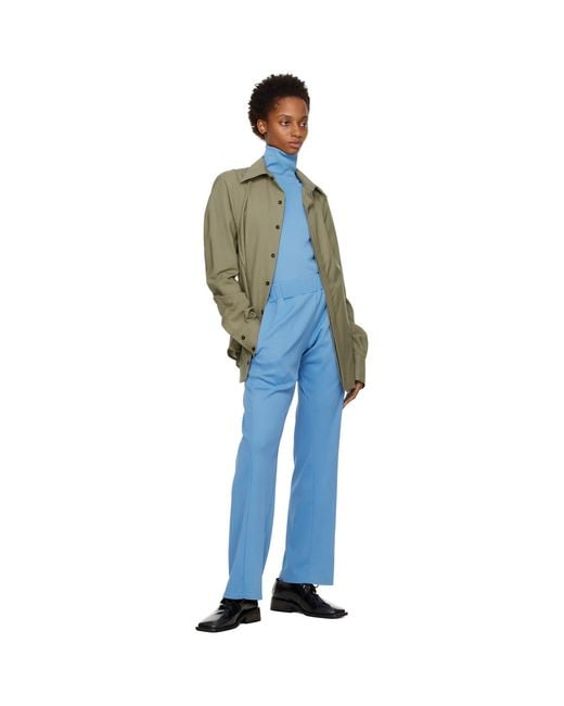 Bianca Saunders Blue Three-Pocket Lounge Pants