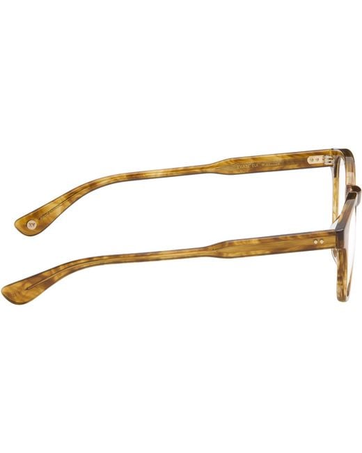 Garrett Leight Brown Evan Glasses for men