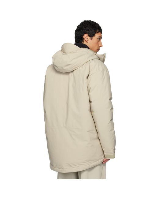 MM6 by Maison Margiela Natural Off- Salomon Edition Hooded Down Jacket for men